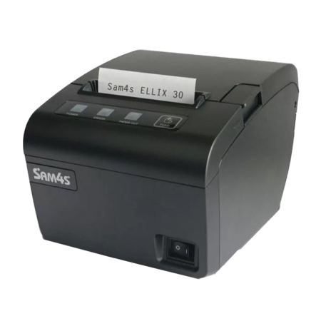 Чековый принтер Sam4s Ellix 30DB, COM/USB/Ethernet, черный (с БП)