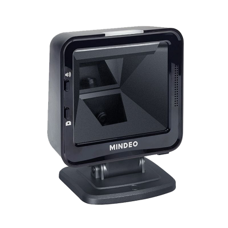 Сканер ШК (презентационный, 2D имидж, черный) Mindeo MP8600 RS232 с подставкой и блоком питания